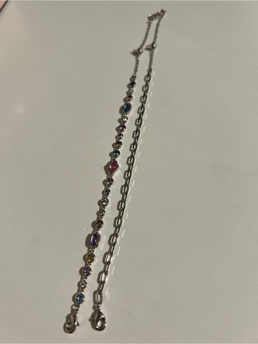 Kendra Scott Multicolor Gemstone Silver Bracelet